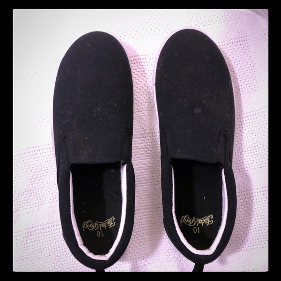 Faded Glory Shoes Mens Black Slip On Sneakers Poshmark